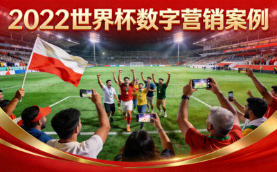 2022世界杯数字营销案例封面 - 球迷在球场欢呼庆祝